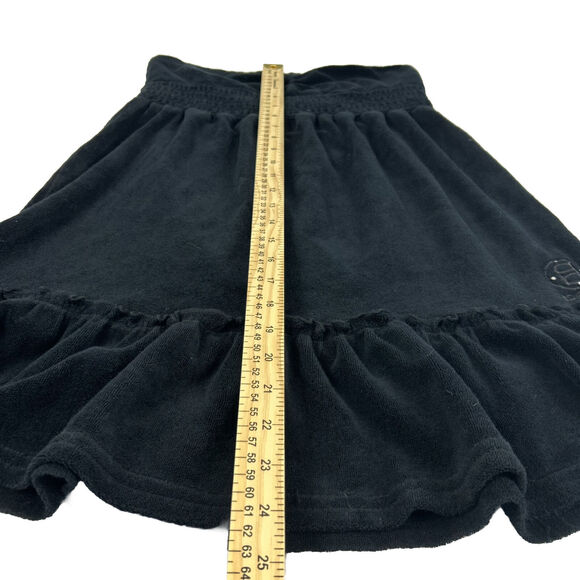 bebe Dress Swimwear Cover XS Black Ruffles Circle B Sleeveless Mini Y2k - Picture 9 of 11